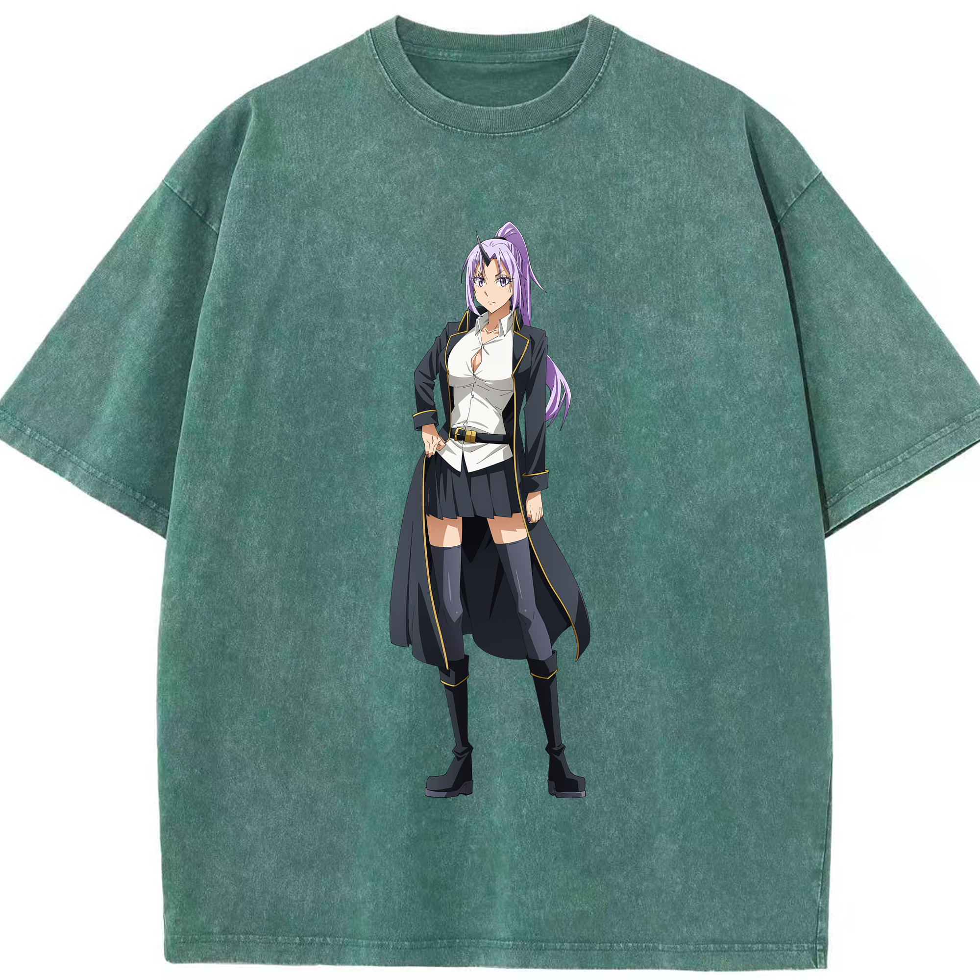 （画像用） 転スラ Regarding Reincarnated to Slime 綿100% ヴィンテージ風 半袖Tシャツ（フロントプリント）